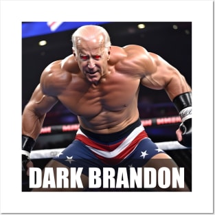 Dark Brandon MMA Fighter (President Joe Biden) Parody Posters and Art